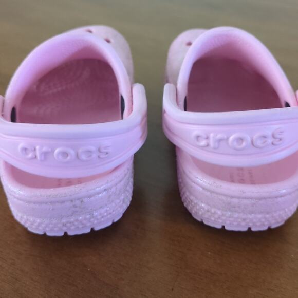 Crocs classic clog glitter pink toddler C5 - Picture 4 of 8